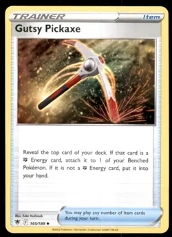 2022 Pokemon Sword and Shield Astral Radiance Gutsy Pickaxe U #145 182434 - Image 1