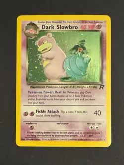Dark Slowbro Holo Rare LP Lightly Played 12/82 Pokemon 2000 Team Rocket - Image 1