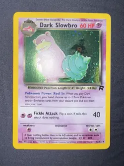 Dark Slowbro Holo Rare LP Lightly Played 12/82 Pokemon 2000 Team Rocket - Image 2