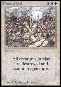 Wrath of God - Damaged / Poor MTG Beta - Image 1