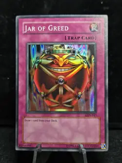 Yugioh - Jar of Greed LON-047 - Unlimited Edition Super Rare - LP - Image 1