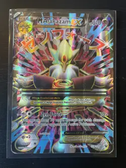 PokÃ©mon TCG Mega-Alakazam-EX Fates Collide Holo Full Art Ultra Rare Card 118/124 - Image 1