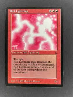 Ball Lightning, Lightly Played [The Dark] 1994 MTG Magic The Gathering - Image 1