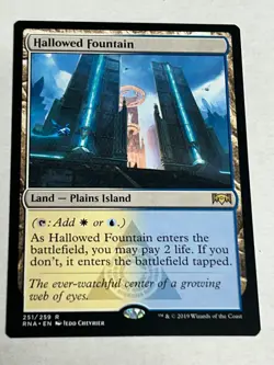 MTG Hallowed Fountain - Ravnica Allegiance NM/Reg English - Image 1