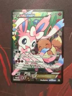 Sylveon EX RC32/RC32 Full Art Holo Pokemon Generations Radiant Collection  - Image 1