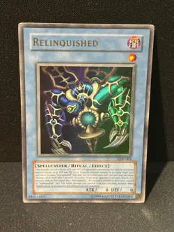 Yugioh Relinquished SDP-001 Ultra Rare Original Print Vintage - Image 1