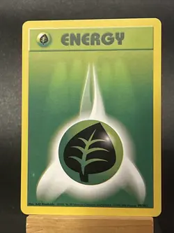 Pokemon Card Grass Energy 99/102 Non Holo 4TH PRINT Base Set Light Play - Image 1