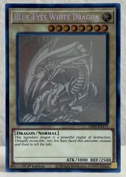 YuGiOh! Blue-Eyes White Dragon Ghost Rare GFP2-EN175 English 1st Edition NM - Image 1