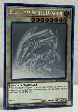 YuGiOh! Blue-Eyes White Dragon Ghost Rare GFP2-EN175 English 1st Edition NM - Image 4