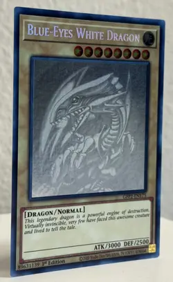 YuGiOh! Blue-Eyes White Dragon Ghost Rare GFP2-EN175 English 1st Edition NM - Image 5