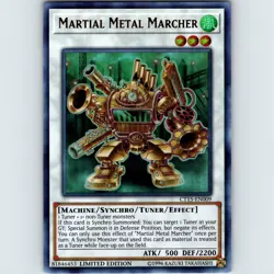 Yugioh Martial Metal Marcher CT15-EN009 Limited Edition Ultra Rare Holo - NM ðŸ’Ž - Image 1