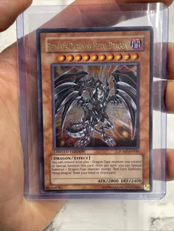 Yugioh Red-Eyes Darkness Metal Dragon JUMP-EN030 Ultra Rare Limited Ed LP/NM - Image 2