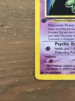 Celebi 3/64 Neo Revelation 1st Edition Rare Holo Pokemon Card 2000. NM - Image 7
