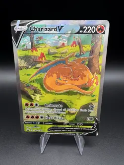 Charizard V SWSH260 Sword & Shield Full Art Black Star Promo Pokemon Card NM - Image 1