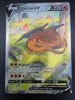 Charizard V SWSH260 Sword & Shield Full Art Black Star Promo Pokemon Card NM - Image 3