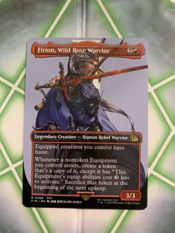 Firion, Wild Rose Warrior - Borderless Foil 0386 - NM - Final Fantasy MtG - Image 1