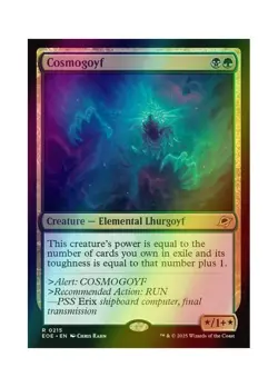 Magic the Gathering MTG EOE Cosmogoyf 215 Foil Near Mint - Image 1