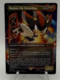 Shadow the Hedgehog 2086 Sonic Secret Lair Drop SLD MTG Magic Rainbow Foil - Image 1