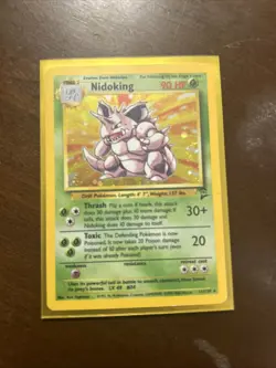 Nidoking Holo Rare Pokemon 2000 Base Set 11/130 2nd Edition - Image 1