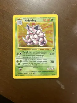 Nidoking Holo Rare Pokemon 2000 Base Set 11/130 2nd Edition - Image 2