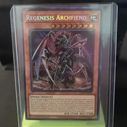 Regenesis Archfiend Secret Rare Card Alin-En016 Alliance Insight 1st Edition - Image 1