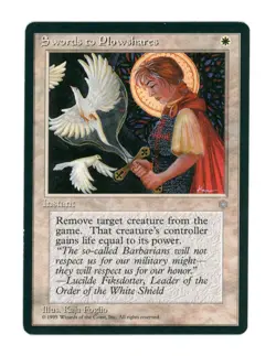 Swords to Plowshares - Ice Age - Magic the Gathering MTG - Uncommon - Image 1