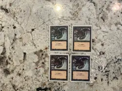 Mtg Dark Ritual x4 - Magic the Gathering Revised Dark Ritual Played Heavy Play - Image 1