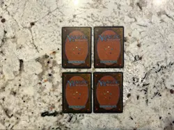Mtg Dark Ritual x4 - Magic the Gathering Revised Dark Ritual Played Heavy Play - Image 2