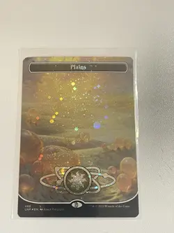 Plains (486) (Borderless) (Galaxy Foil) Unfinity UNF MtG NM - Image 1
