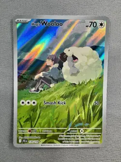 2025 POKEMON JOURNEY TOGETHER HOP'S WOOLOO 170/159 (IR) ILLUSTRATION RARE MINT - Image 2