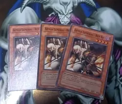 3x ARMED SAMURAI BEN KEI  MONSTER FET-EN023 UNLIMITED COMMON YUGIOH - Image 2