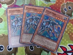 YUGIOH TCG 3X CYBER OGRE CDIP-EN004 COMMON 1ST EDITION LP - Image 2