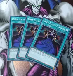 Yu-gi-oh! TCG 3x Dark Magic Curtain SBC1-ENG13 x3 COMMON YUGIOH! MAGICIAN SET NM - Image 2
