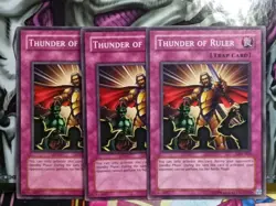 Yu-Gi-Oh! 3x Thunder of Ruler MFC-042 Unlimited Common - Image 2