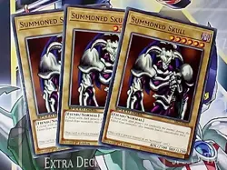 Yu-Gi-Oh 3x summoned skull Streets of battle city common - Image 1