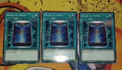 Yu-gi-oh! TCG 3x Book of Moon SBC1-ENI28 x3 COMMON YUGIOH! STAPLE SPELL SET NM - Image 1