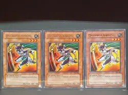 Yu-Gi-Oh! TCG 3x Hayabusa Knight Pharaoh's Servant - Unlimited Edition PSV-EN086 - Image 3