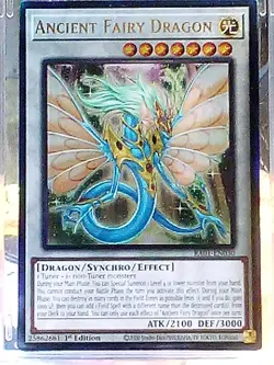 Yugioh Ancient Fairy Dragon Prismatic Ultimate Rare RA01-EN030 1st NM - Image 3