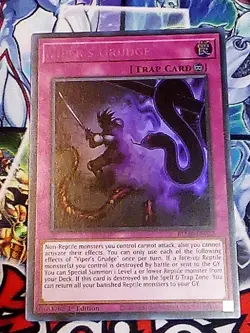 Yu-Gi-Oh! Misprint Viper's Grudge 1st Edition Ultra Rare BLMR-EN022 No Name - Image 3
