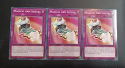 Yu-Gi-Oh! TCG 3x Magical arm shield Common streets of battle city - Image 1