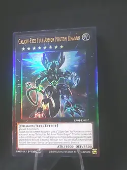 Yugioh Galaxy-Eyes Full Armor Photon Dragon Prismatic Ultimate RA01-EN037 1st NM - Image 3