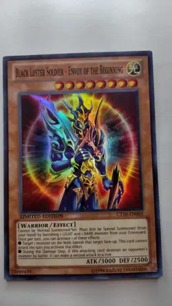 Yu-Gi-Oh! Black Luster Soldier - Envoy Of The Beginning CT10-EN005 Super Rare NM - Image 1