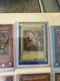 Yu-Gi-Oh Egyptian Gods Obelisk Slifer Ra Uria Raviel Hamon Full Set - Image 3