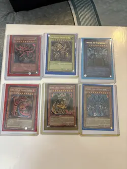 Yu-Gi-Oh Egyptian Gods Obelisk Slifer Ra Uria Raviel Hamon Full Set - Image 8