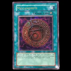 2002 Yu-Gi-Oh Magic Ruler Unlimited English MRL-061 Megamorph Ultra Rare - Image 3