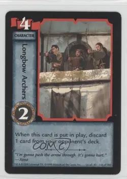 1998 Xena Warrior Princess Collectible Card Game 1st Edition Longbow Archers 0a1 - Image 1