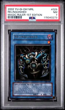 2002 Yu-Gi-Oh! Relinquished Magic Ruler MRL 1st Edition Ultra Rare PSA 7 - Image 1