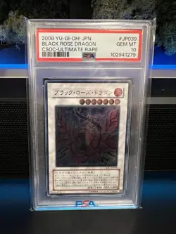 2008 YU-GI-OH! JPN CSOC-CROSSROADS OF CHAOS #JP039 BLACK ROSE DRAGON PSA 10 - Image 1