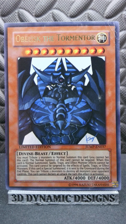 | Yugioh Obelisk the Tormentor JUMP-EN037 Ultra Rare Shonen Jump Promo HP 🔥 | - Image 3