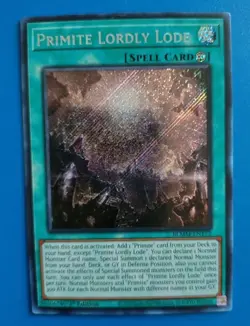 Near Mint Yugioh Primite Lordly Lode - BLMM-EN172 - 1st Secret Rare - Image 1